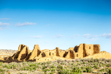 Wall Mural - Buildings in Chaco Culture National Historical Park, NM, USA