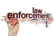 Law enforcement word cloud