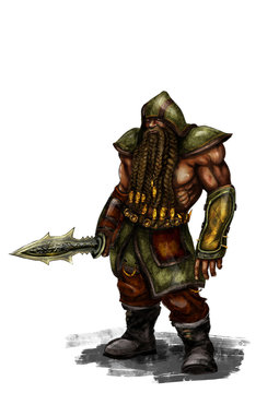 fantasy dwarf illustration