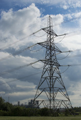 Electricity Pylon and Power Lines