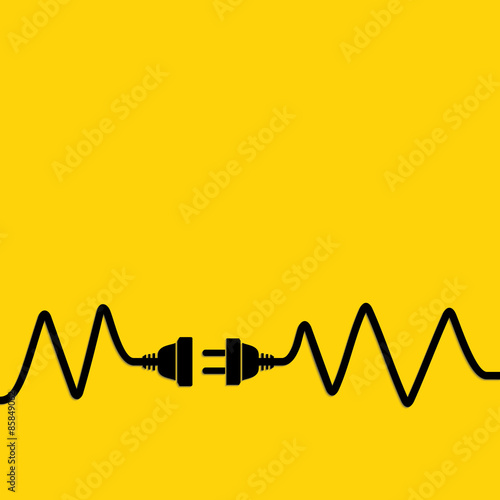 Fotografía Concept connection, disconnection, electricity.