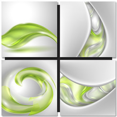 Aufkleber - Abstract green background