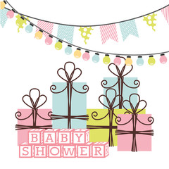 Wall Mural - baby shower