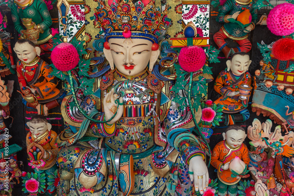 西藏 Stock-Foto „中国 青海省 西寧市 チベット寺院タール寺（西藏寺院塔爾寺） バター人形“ | Adobe Stock