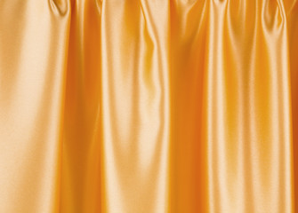 Wall Mural - Gold silk cloth close up.