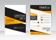 © ttae - Abstract design vector template for brochure flyer in A4 size