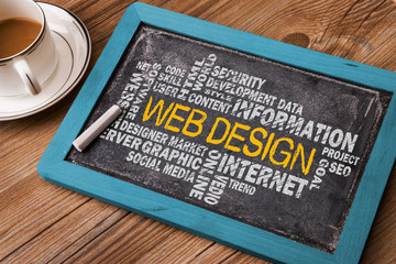 web design word cloud concept