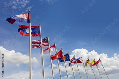 Aec Flag Asean Flag And The National Flags Of Southeast Asia Images, Photos, Reviews