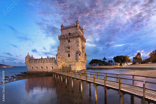 Nowoczesny obraz na płótnie Tour de belem Lisbonne Portugal