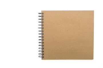 Canvas Print - Blank notebook isolated