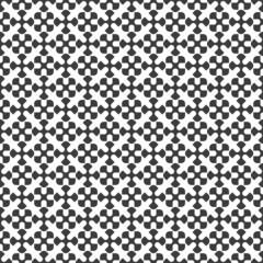 Wall Mural - black and white geometric seamless pattern