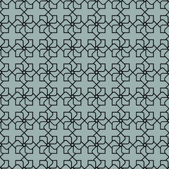 Wall Mural - grey geometric seamless pattern