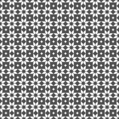 Wall Mural - monochrome seamless pattern in oriental style - variation 7