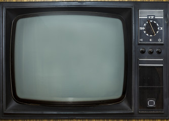 Wall Mural - Old vintage TV