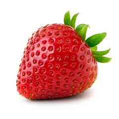 Wall Mural - Strawberry isolated on white background