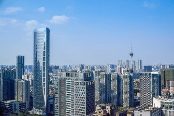  chengdu,china city skyline