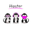 Hipster monkey