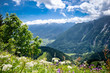 Ausblick in die Alpen - schöne Berglandschaft