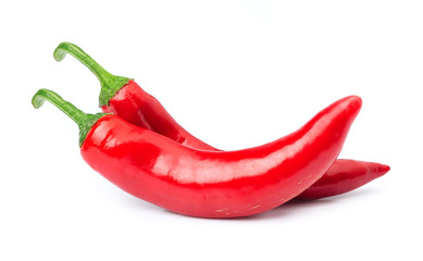 Sticker - chili pepper on white background