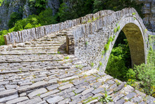 Old Stone Bridge Of Noutsos, Epirus (Greece)