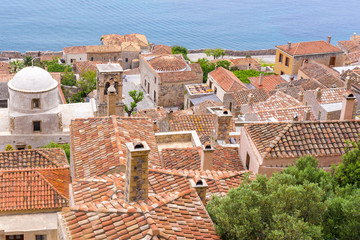 Wall Mural - Byzantine town of Monemvasia, Greece