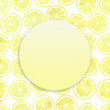 summer lemon backround with label