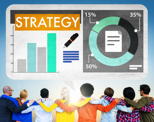 Wall Mural - Strategy Chart Planning Vision Information Concept