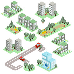 Sticker - Set of the Isometric City 