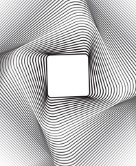 square optical art background black and white