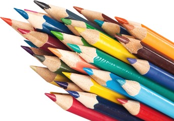 Pencil, Color Image, Isolated.