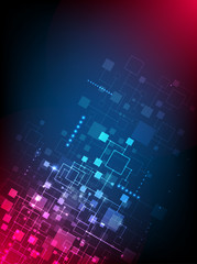 Wall Mural - abstract technology concept of business background.