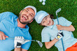 © gstockstudio - Happy golfers.