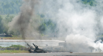 Sticker - Armored deminer BMR-3M in action. Russia