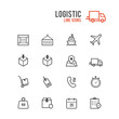© pakkadsah - Logistic icon set. Vector illustration.