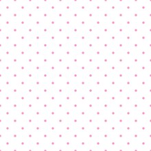 Tile Vector Pattern With Pink Polka Dots On White Background