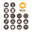 Web icon set. Vector illustration.