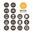 Hipster icons. Vector illustration.