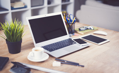 Wall Mural - laptop webdesign mockup