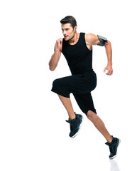 Sticker - Fitness man running isolated