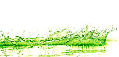 Wall Mural - lime drink splash