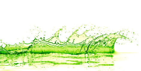 Wall Mural - lime drink splash