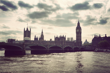 Fototapete - River Thames and the Houses of Parliament