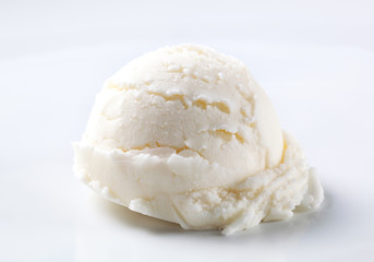 Canvas Print - Scoop of white ice cream