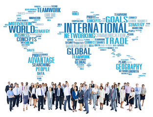 Sticker - International World Global Network Globalization International C
