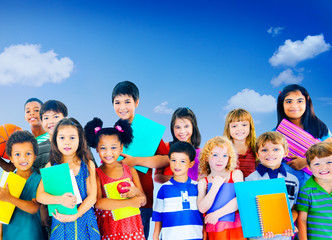 Poster - Diversity Children Friendship Innocence Smiling Concept