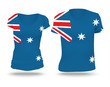 Flag shirt design of Australia