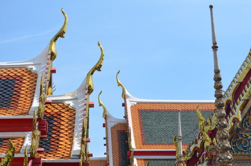 temple in thailand / part of temple in thailand (wat pho)