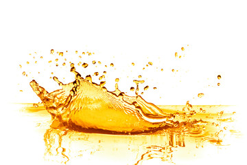 Poster - orange juice splash, isolated