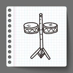 Wall Mural - drum doodle