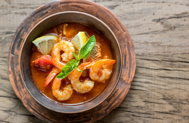 Sticker - Spicy french soup with seafood